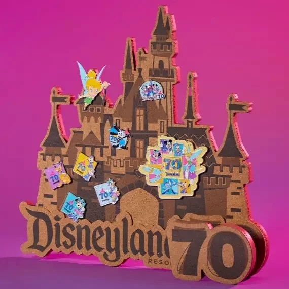 Disneyland 70th Anniversary Pin Collection on Disney Store